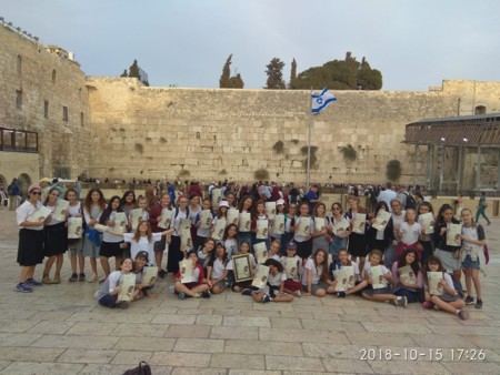 The Children of Kibutz Lavi visited Jerusalem